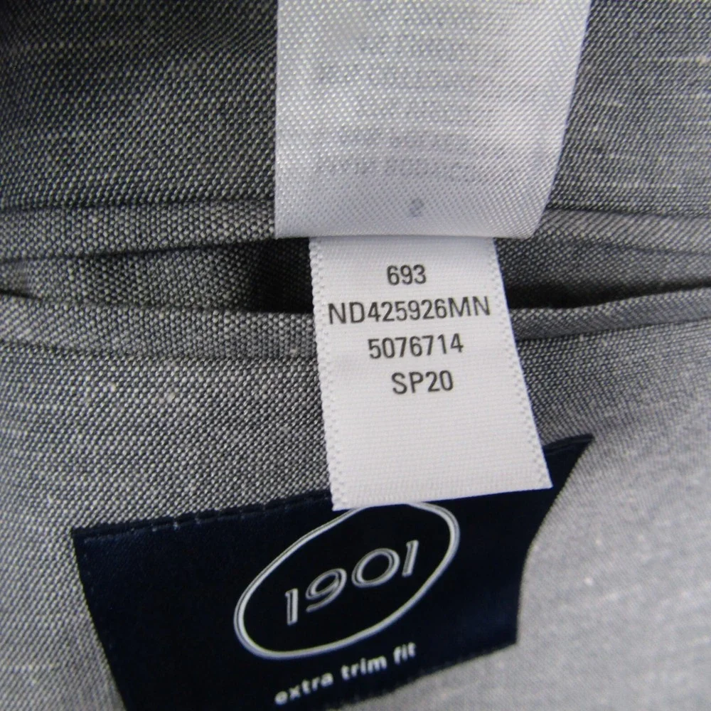 1901 NEW Mens Small Gray 2 Button Blazer Coat‎ Top